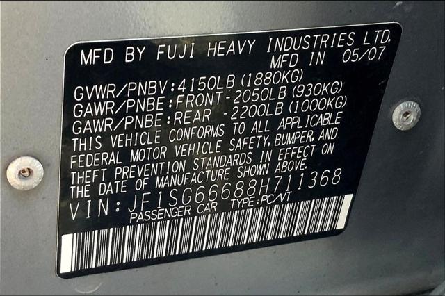 2008 Subaru Forester Sports 2.5X