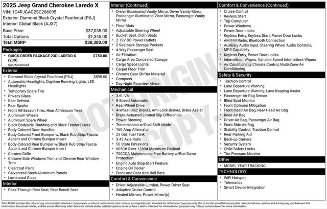 2025 Jeep Grand Cherokee GRAND CHEROKEE LAREDO X 4X2