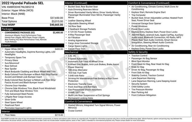 2022 Hyundai Palisade SEL