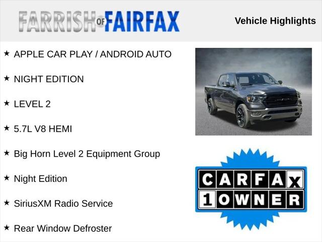 2021 RAM 1500 Big Horn Crew Cab 4x4 57 Box