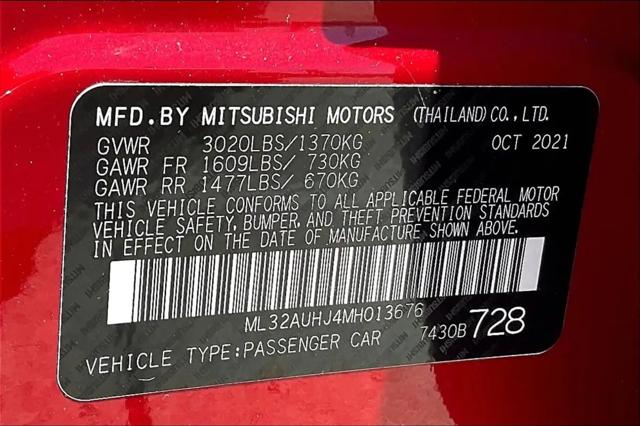 2021 Mitsubishi Mirage ES