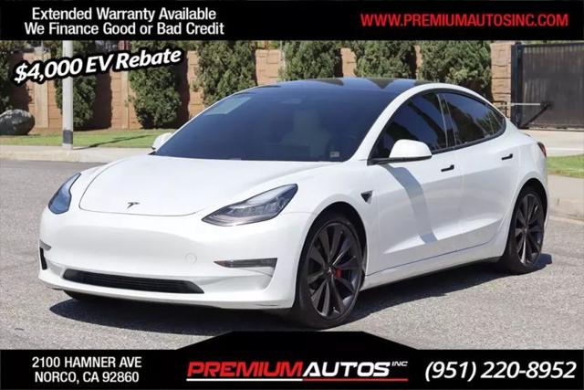 2020 Tesla Model 3 Performance Dual Motor All-Wheel Drive for sale in Norco, CA