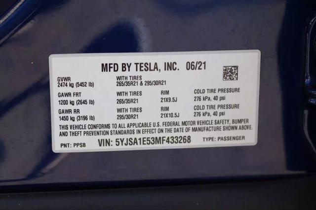 2021 Tesla Model S Long Range Dual Motor All-Wheel Drive