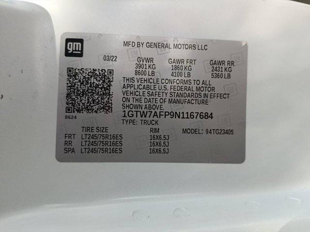 2022 GMC Savana Cargo RWD 2500 Regular Wheelbase Work Van