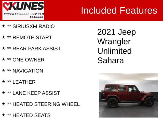 2021 Jeep Wrangler Unlimited Sahara 4x4