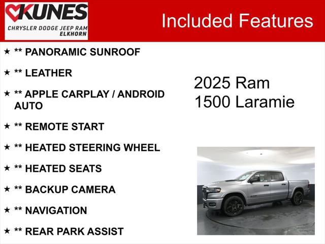 2025 RAM Ram 1500 RAM 1500 LARAMIE CREW CAB 4X4 57 BOX