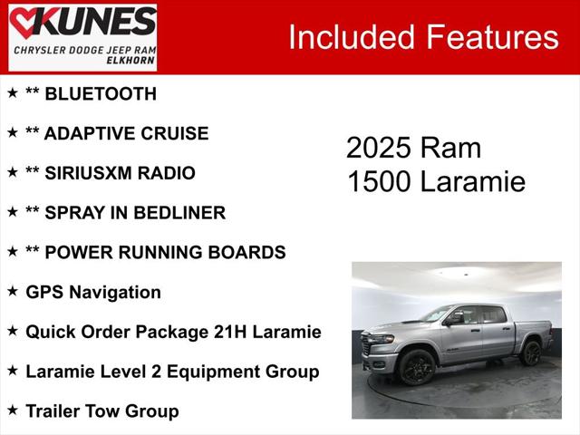 2025 RAM Ram 1500 RAM 1500 LARAMIE CREW CAB 4X4 57 BOX