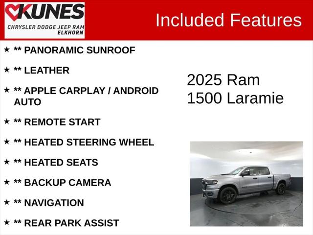 2025 RAM Ram 1500 RAM 1500 LARAMIE CREW CAB 4X4 57 BOX