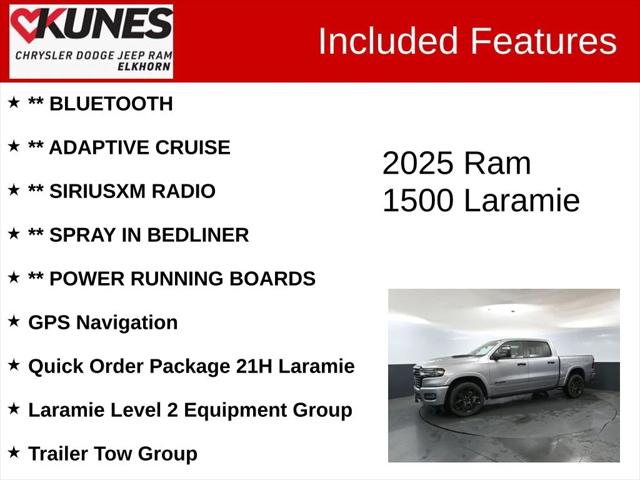 2025 RAM Ram 1500 RAM 1500 LARAMIE CREW CAB 4X4 57 BOX