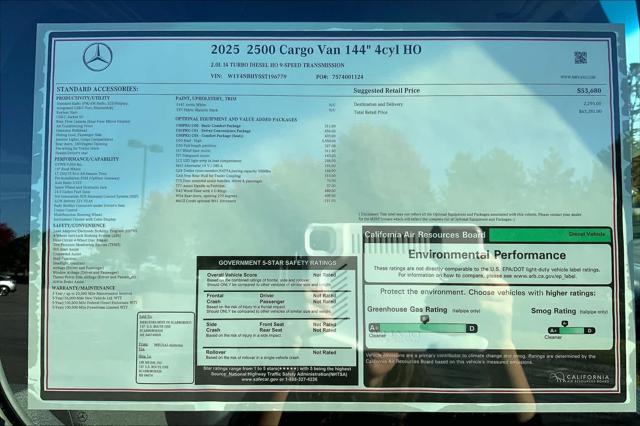 2025 Mercedes-Benz Sprinter 2500 Standard Roof 4-Cyl Diesel HO