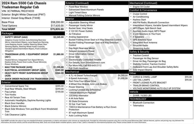 2024 Ram 5500 Tradesman/SLT