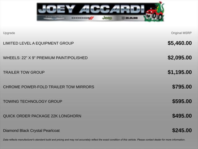 2025 RAM Ram 1500 RAM 1500 LIMITED LONGHORN CREW CAB 4X4 57 BOX