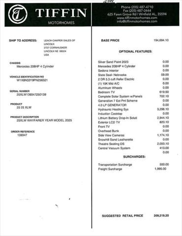 2025 Mercedes-Benz Sprinter 3500XD Chassis Standard Roof 4-Cyl Diesel HO