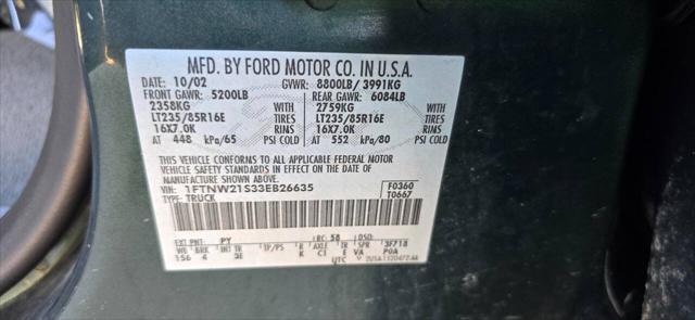 2003 Ford F-250 XLT 4dr Crew Cab 4WD SB