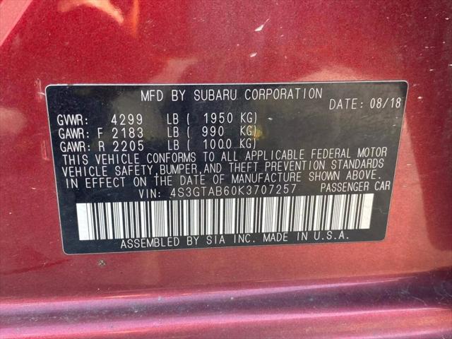 2019 Subaru Impreza 2.0i