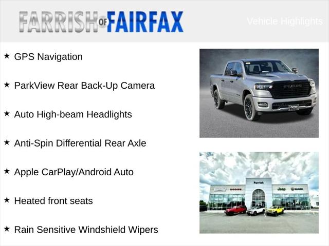2025 RAM Ram 1500 RAM 1500 LARAMIE CREW CAB 4X4 57 BOX