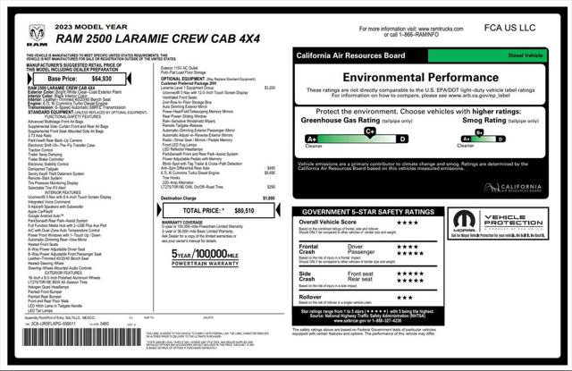 2023 RAM 2500 Laramie Crew Cab 4x4 64 Box