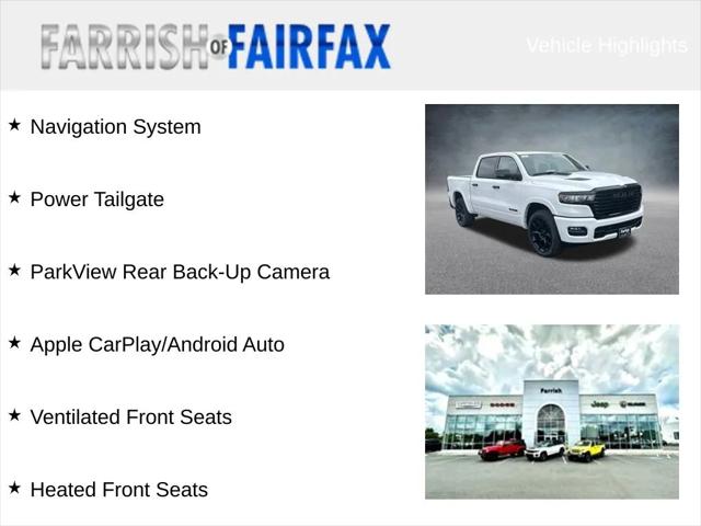 2025 RAM Ram 1500 RAM 1500 LARAMIE CREW CAB 4X4 57 BOX