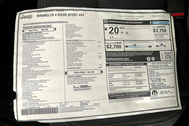 New 2024 Jeep Wrangler For Sale in Millington, TN