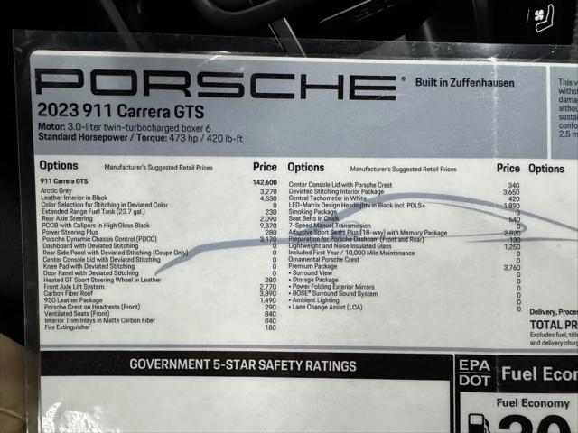 2023 Porsche 911 Carrera GTS