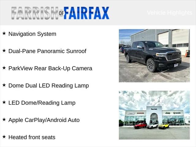 2025 RAM Ram 1500 RAM 1500 LIMITED CREW CAB 4X4 57 BOX