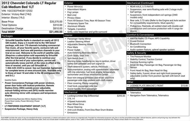 2012 Chevrolet Colorado LT