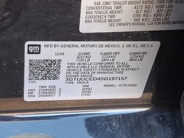 2025 GMC Sierra 1500 4WD Crew Cab Short Box Elevation with 3SB