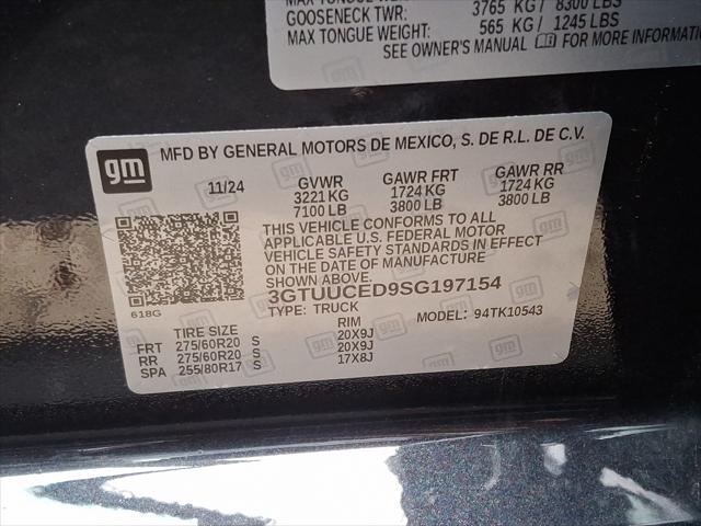 2025 GMC Sierra 1500 4WD Crew Cab Short Box Elevation with 3SB