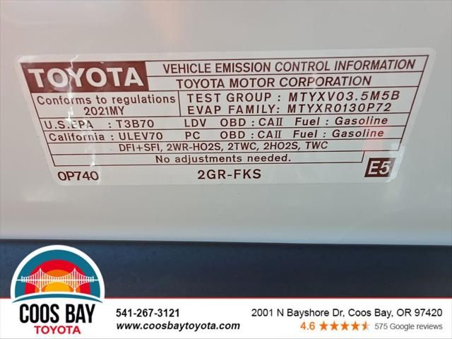 2021 Toyota Camry XLE V6