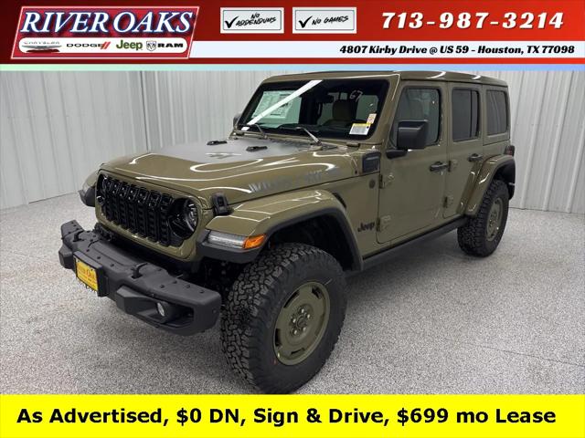 2025 Jeep Wrangler 4xe WRANGLER 4-DOOR WILLYS 41 4xe