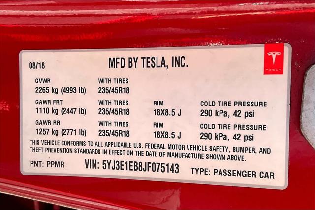 2018 Tesla Model 3 Performance