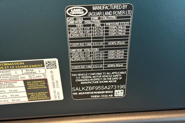 2025 Land Rover Range Rover P615 SV