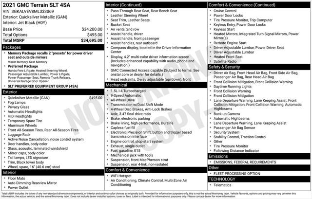 2021 GMC Terrain AWD SLT
