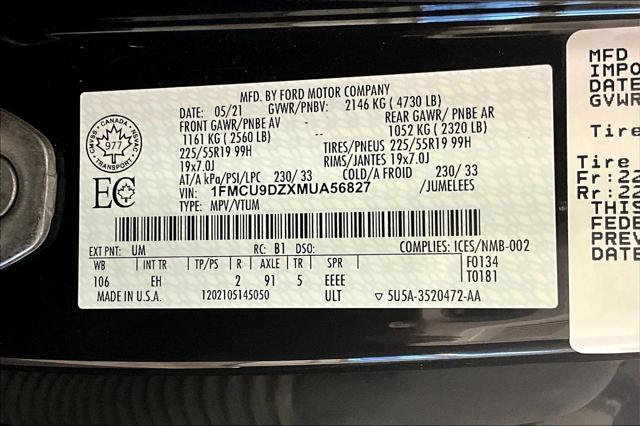 2021 Ford Escape Titanium Hybrid