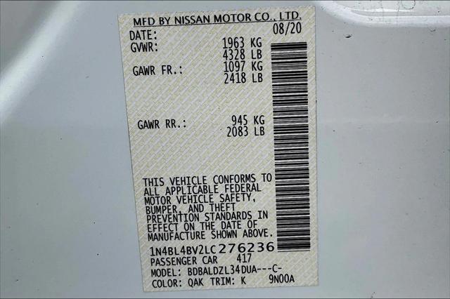 2020 Nissan Altima S FWD
