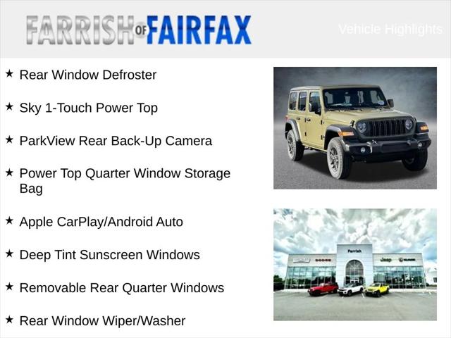 2025 Jeep Wrangler WRANGLER 4-DOOR SPORT S