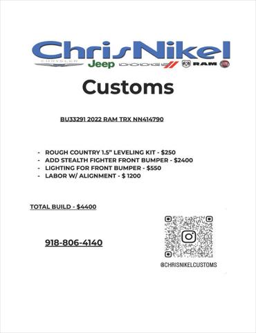 2022 RAM 1500 TRX Crew Cab 4x4 57 Box 2022 RAM 1500 TRX Crew Cab 4x4 57 Box