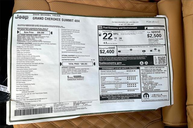 New 2025 Jeep Grand Cherokee For Sale in Millington, TN