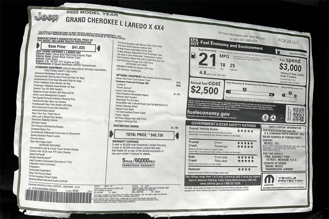New 2025 Jeep Grand Cherokee L For Sale in Millington, TN