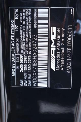 2017 Mercedes-Benz AMG S 63 4MATIC