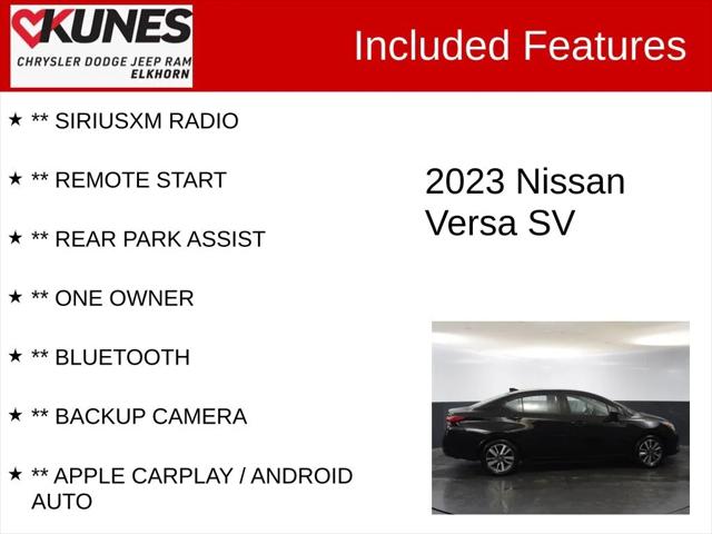 2023 Nissan Versa 1.6 SV Xtronic CVT