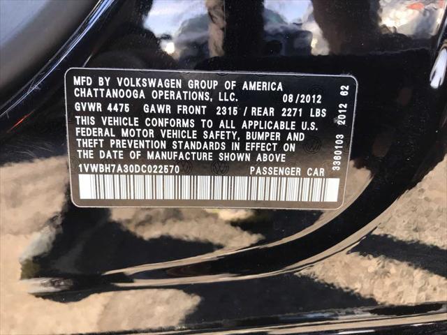 2013 Volkswagen Passat 2.5L SE