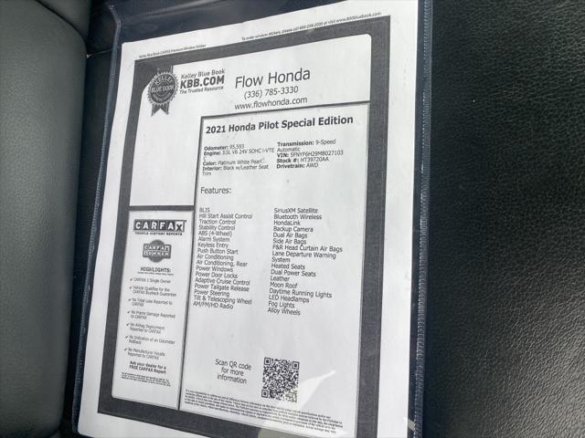 2021 Honda Pilot AWD Special Edition