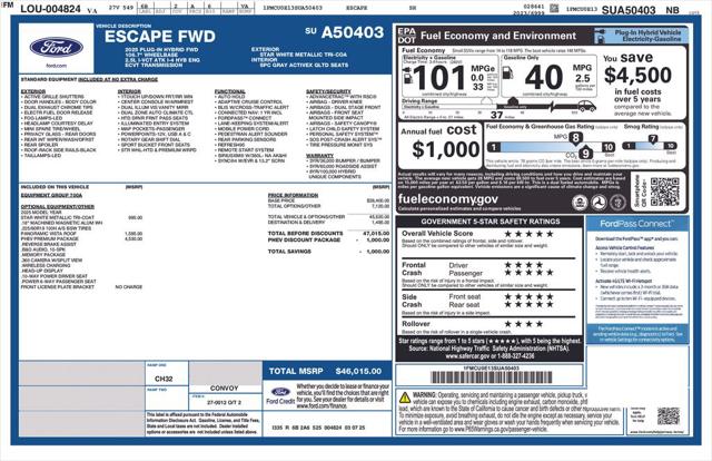 2025 Ford Escape PHEV