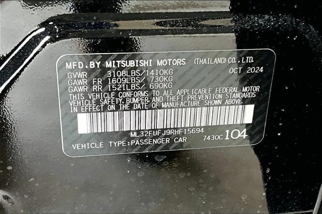 2024 Mitsubishi Mirage G4 ES