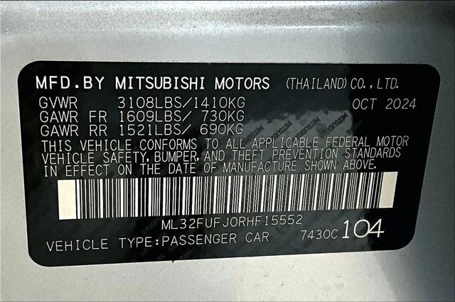 2024 Mitsubishi Mirage G4 ES