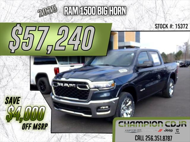 2025 RAM Ram 1500 RAM 1500 BIG HORN CREW CAB 4X4 57 BOX