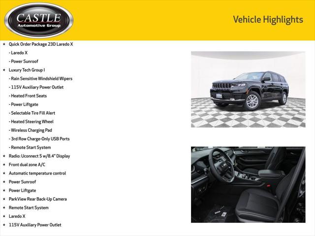2025 Jeep Grand Cherokee GRAND CHEROKEE L LAREDO X 4X4