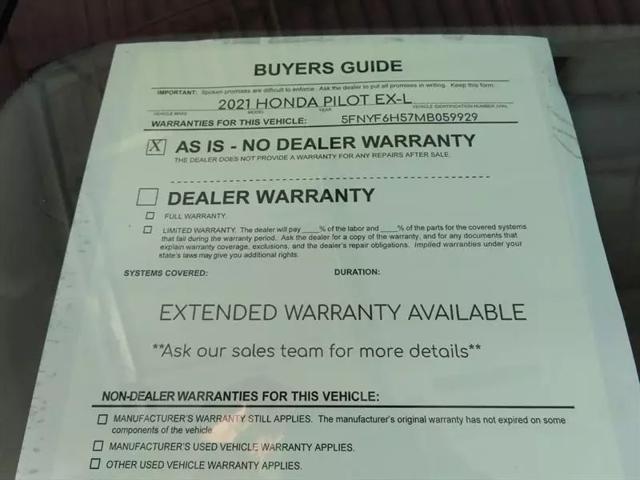 2021 Honda Pilot AWD EX-L