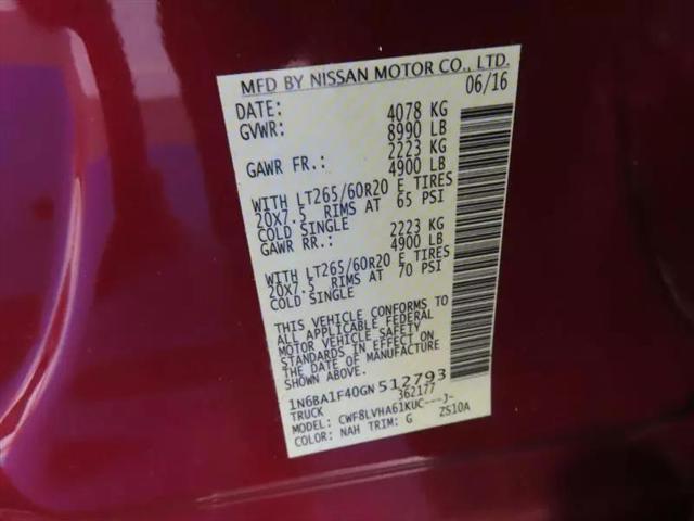 2016 Nissan Titan XD SL Diesel